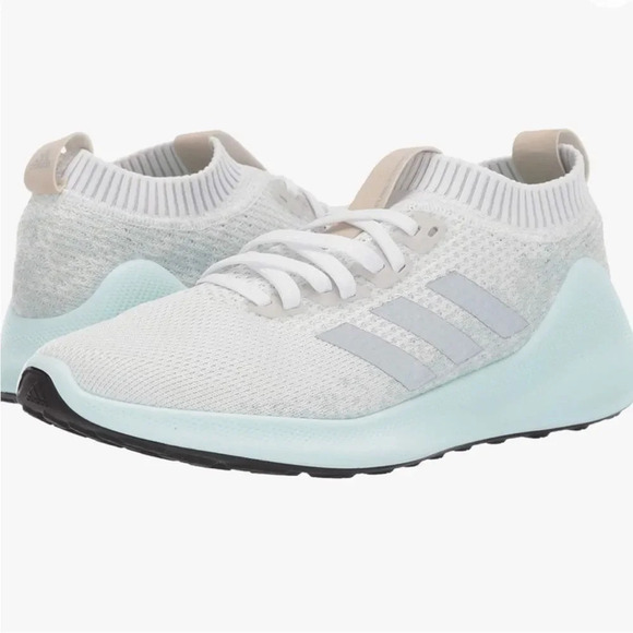 adidas Shoes - Adidas PureBounce Cloud White Mint Athletic Running Shoes Size 7